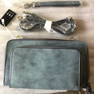 Mini Convertible Zip Around  Joy Susan misty teal